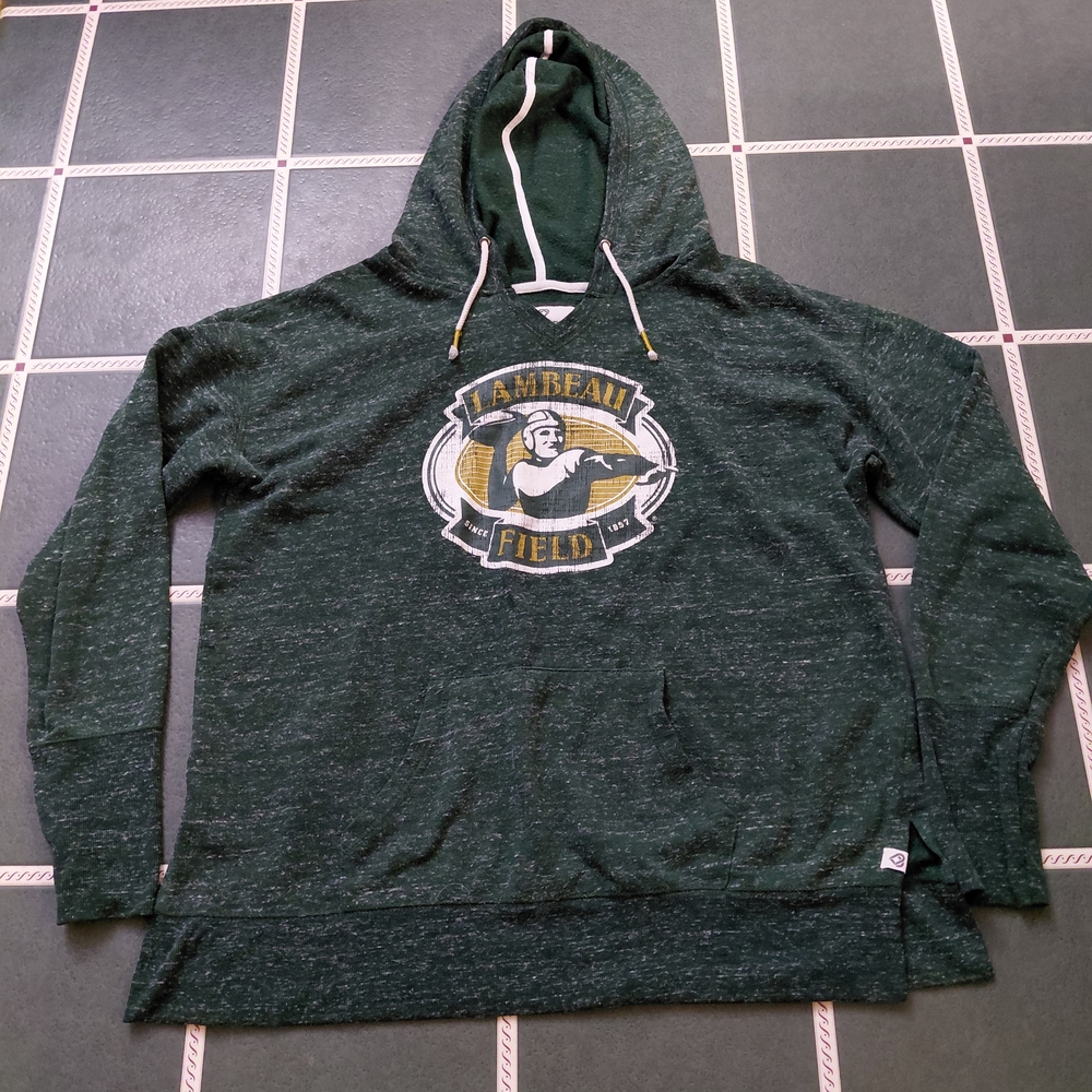 Colosseum Dark Green Lambeau Field Pullover Hoodie